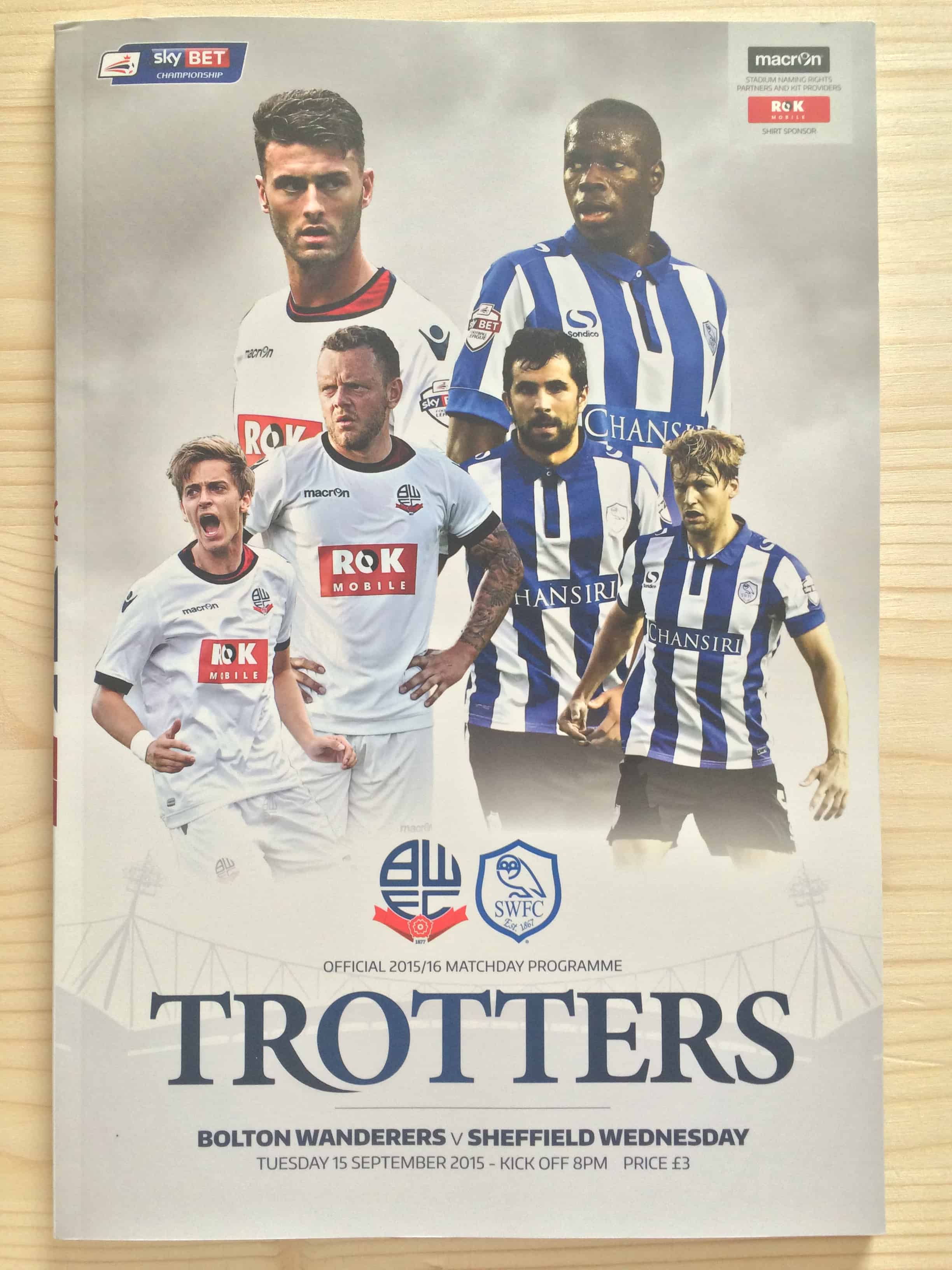 Bolton Wanderers FC v Sheffield Wednesday FC 